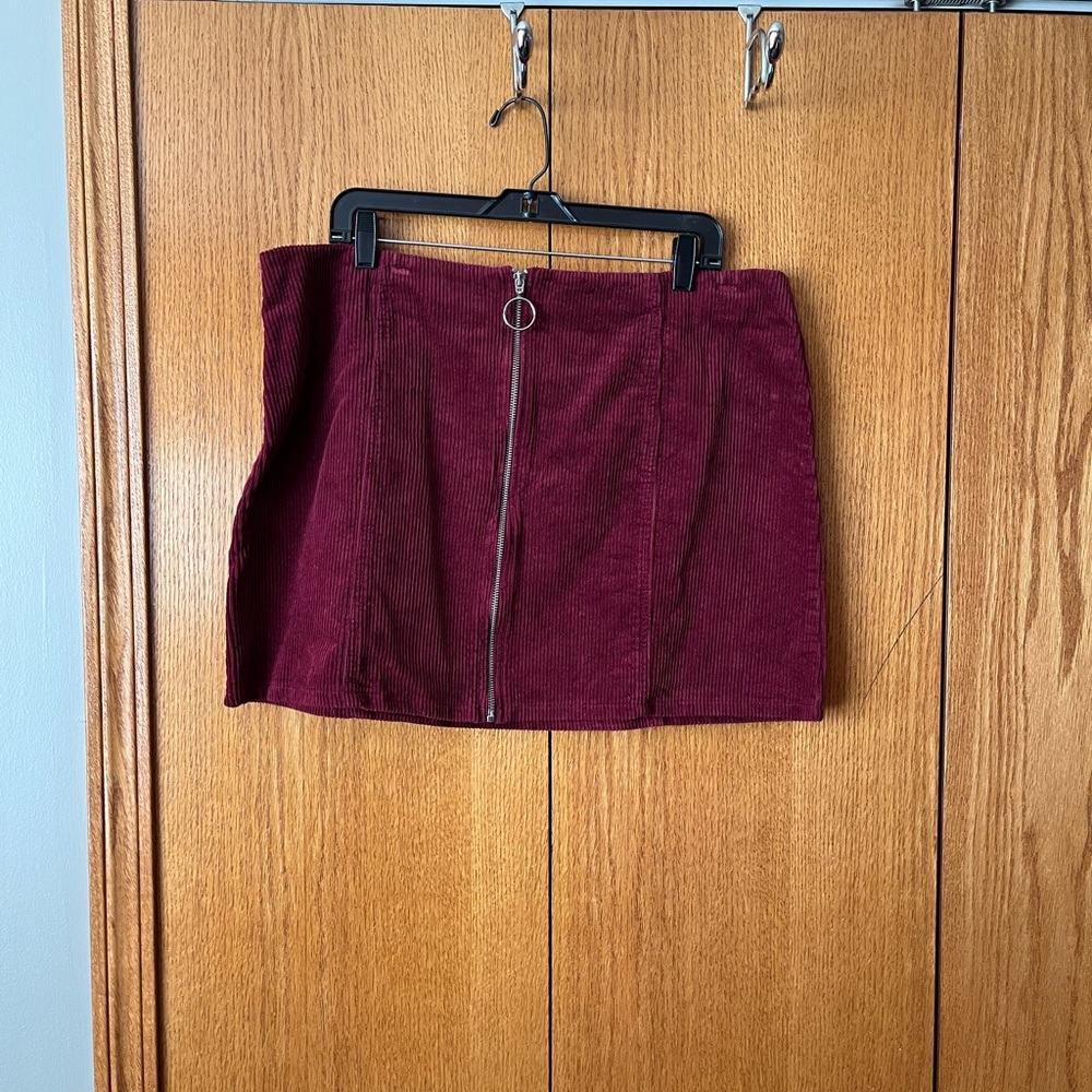 Corduroy Mini Skirt